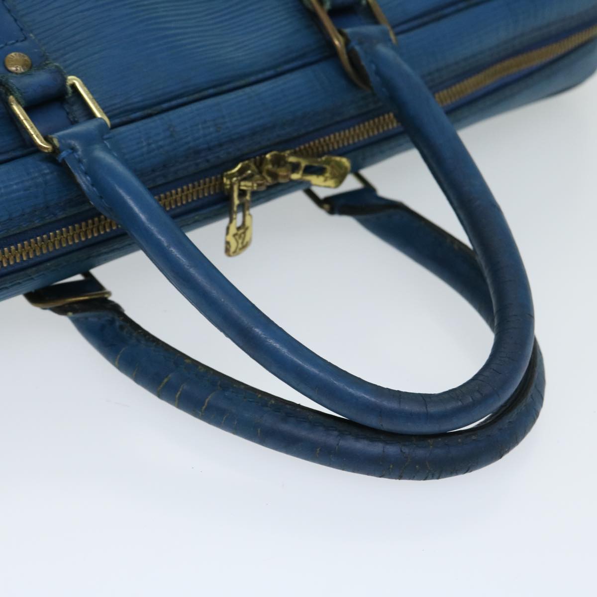 LOUIS VUITTON Epi Porte Documents Voyage Business Bag Blue M54475 Auth bs12244