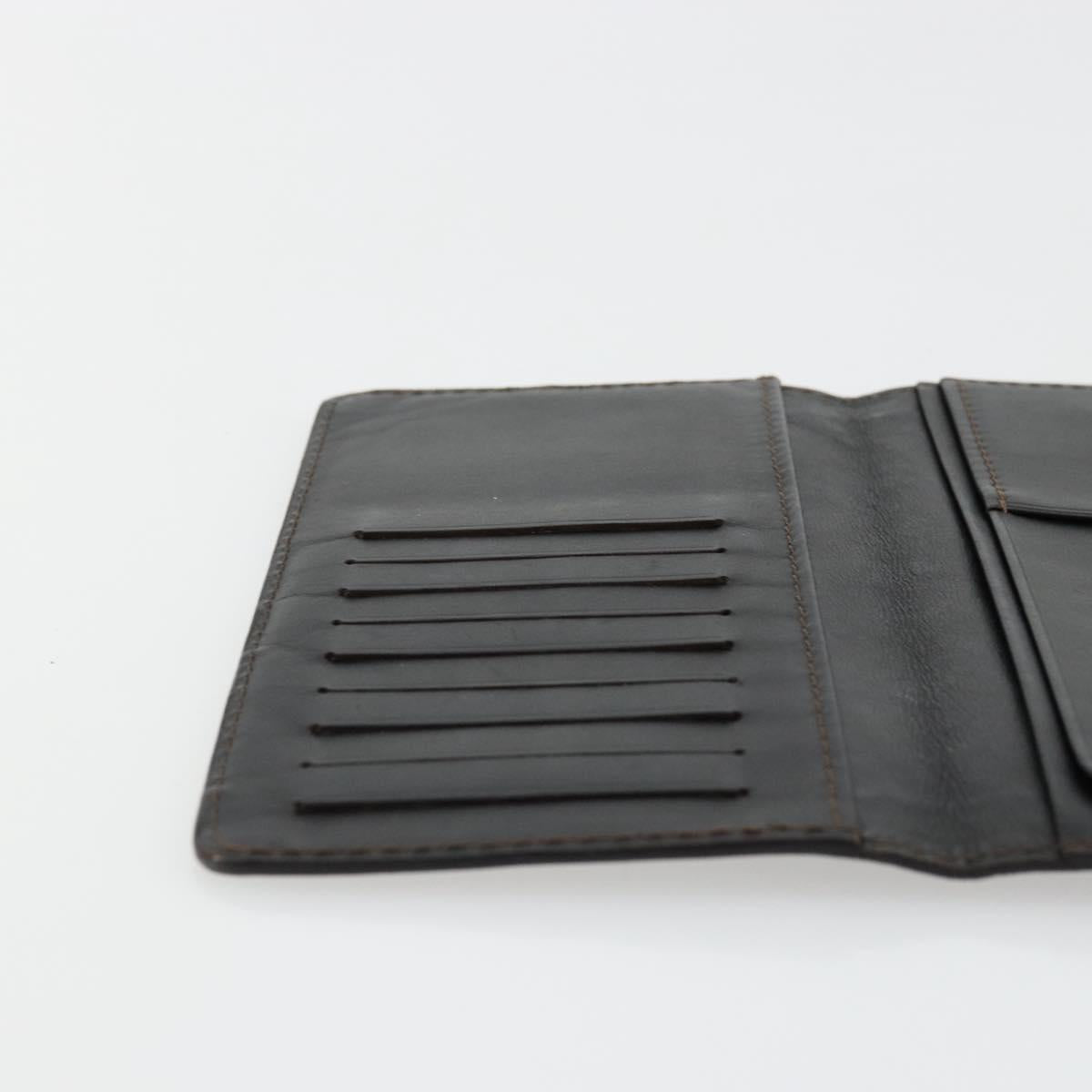 LOUIS VUITTON Utah Porte Valeurs Cartes Credit Leather Black M97020 Auth bs12404