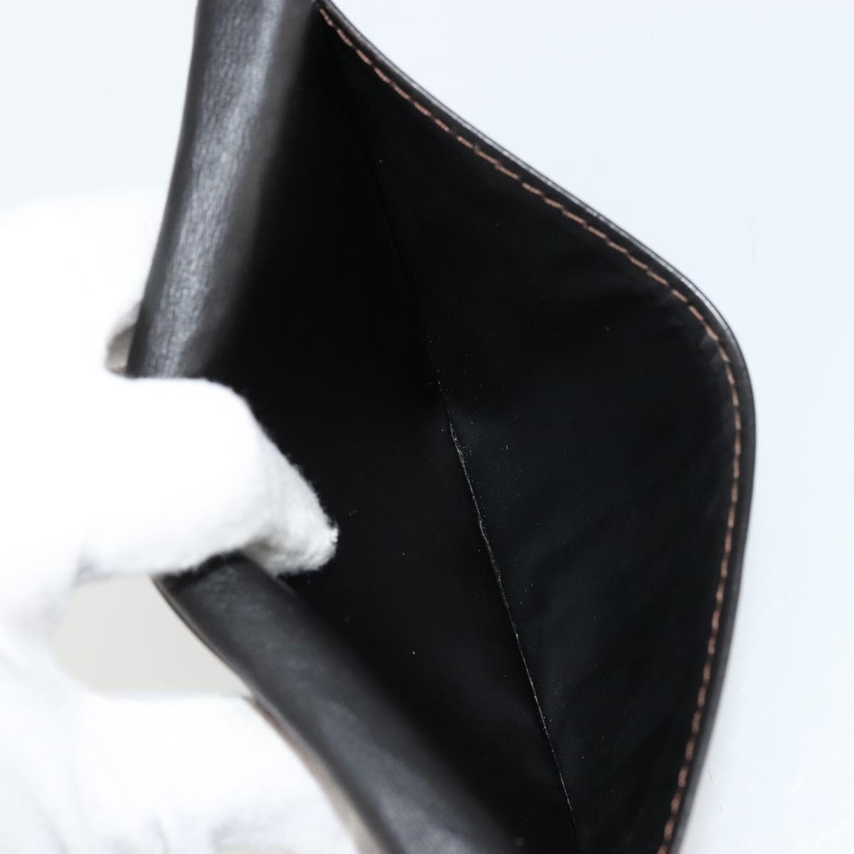 LOUIS VUITTON Utah Porte Valeurs Cartes Credit Leather Black M97020 Auth bs12404