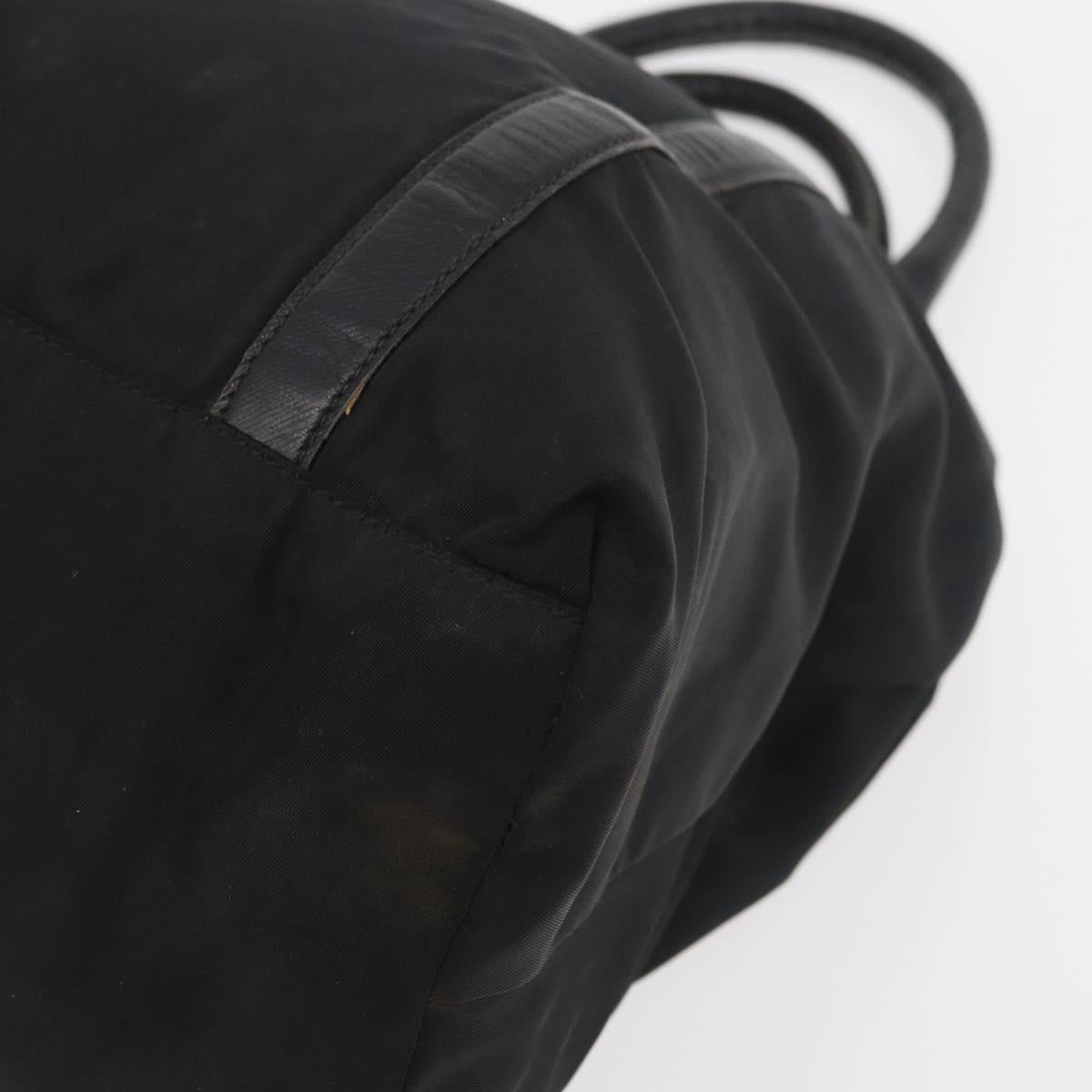 PRADA Hand Bag Nylon Black Auth bs13283
