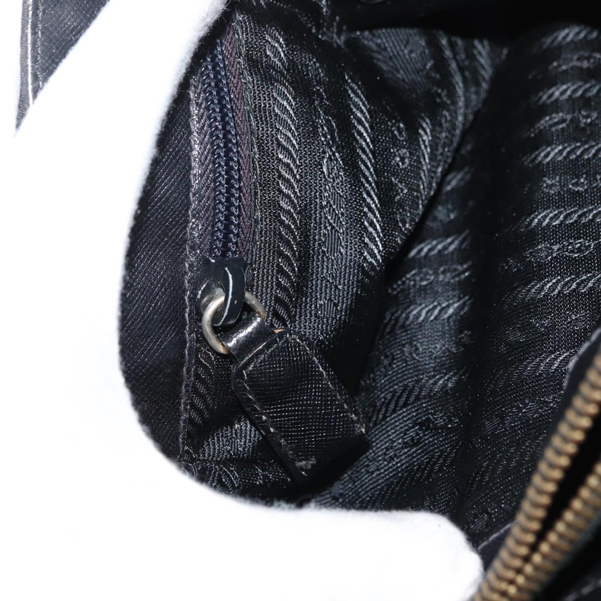 PRADA Hand Bag Nylon Black Auth bs13283