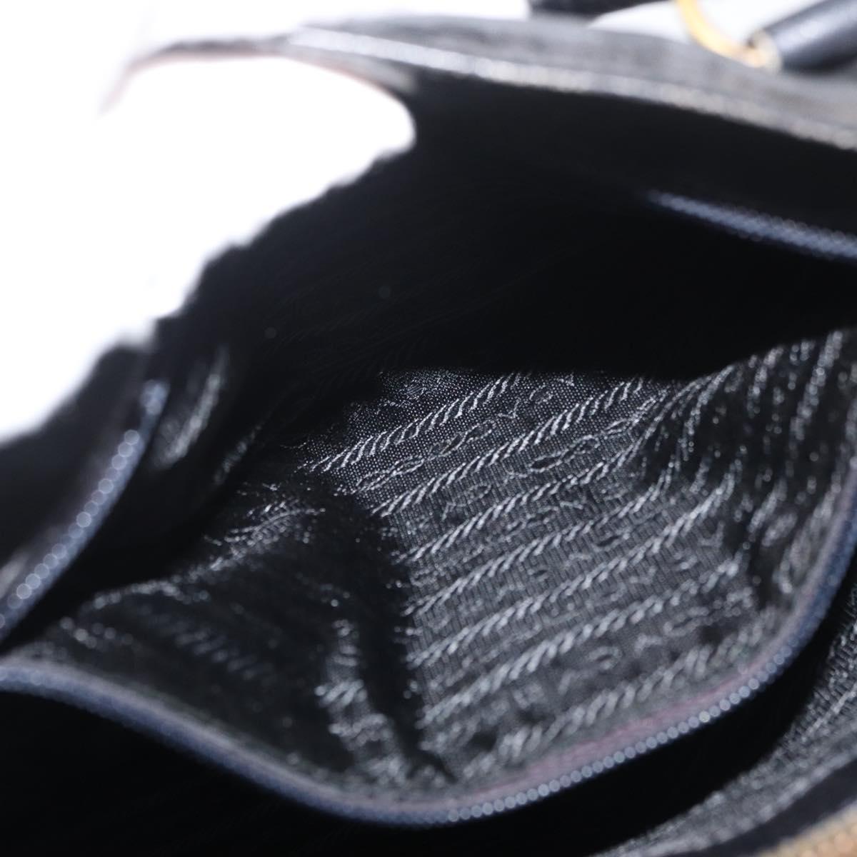 PRADA Hand Bag Nylon Black Auth bs13283
