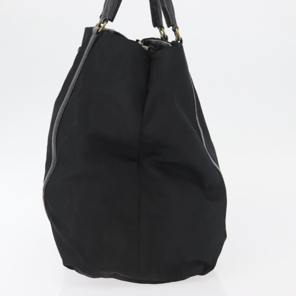 PRADA Hand Bag Nylon Black Auth bs13283