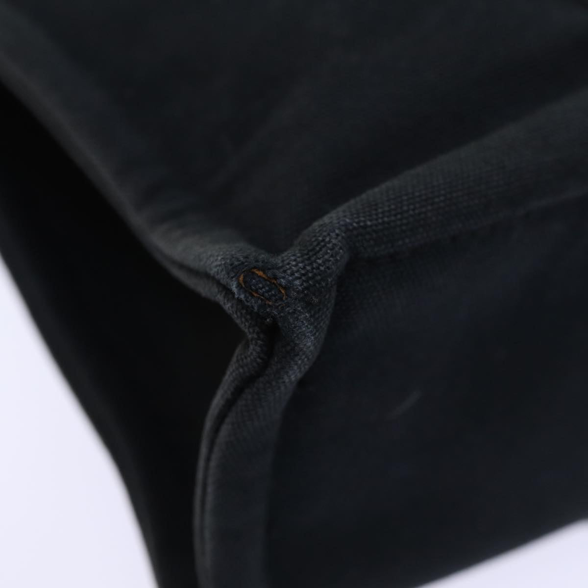 HERMES Fourre Tout PM Hand Bag Canvas Gray Auth bs13840