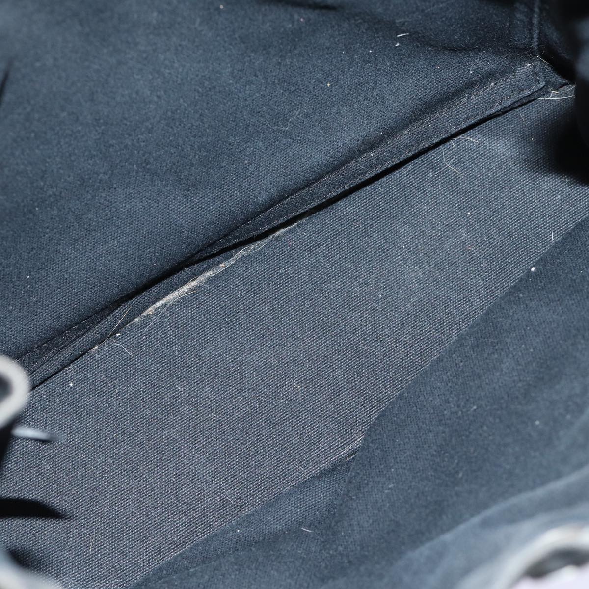 HERMES Fourre Tout PM Hand Bag Canvas Gray Auth bs13840