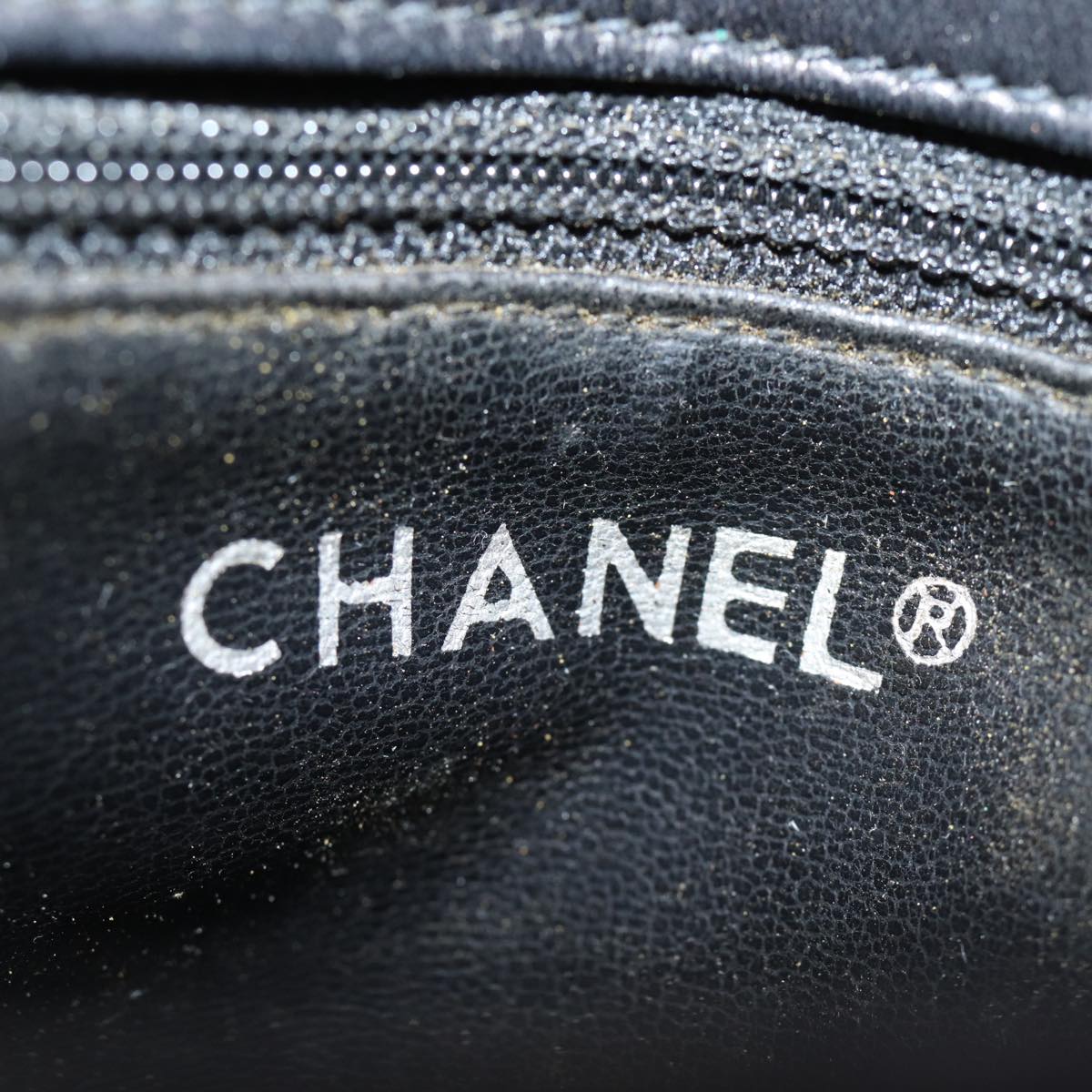 CHANEL Matelasse Turn Lock Waist bag Leather Black CC Auth bs13970