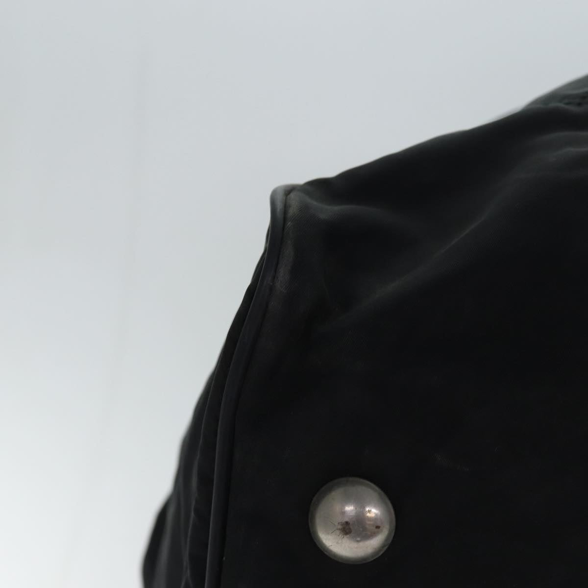 PRADA Boston Bag Enamel 2way Black Auth bs15045