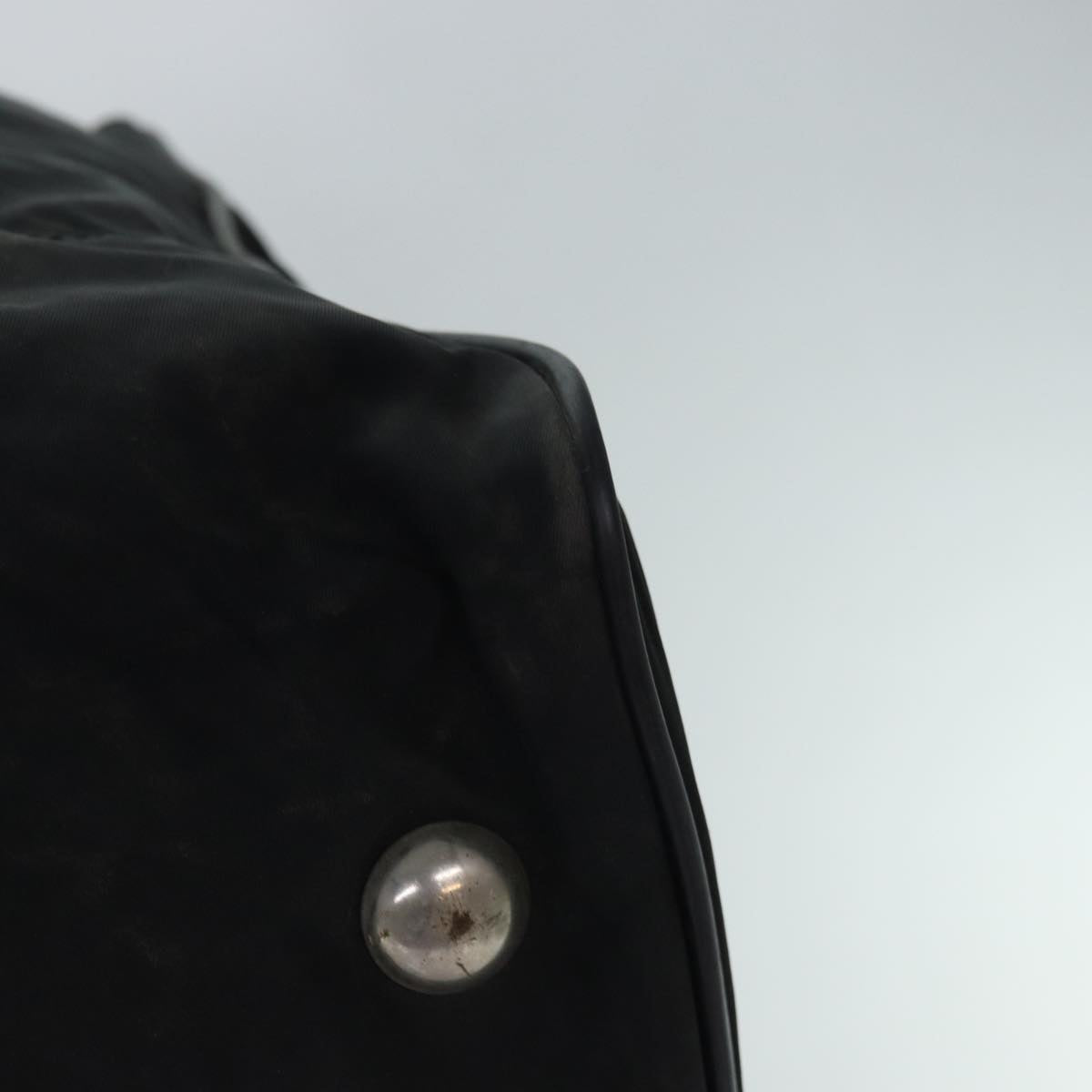 PRADA Boston Bag Enamel 2way Black Auth bs15045