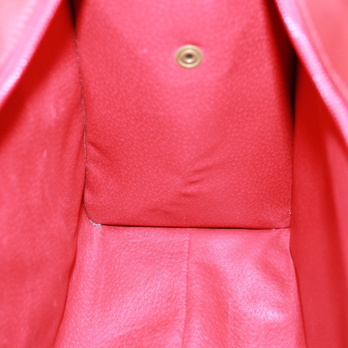 CELINE Shoulder Bag Leather Red Auth bs15049