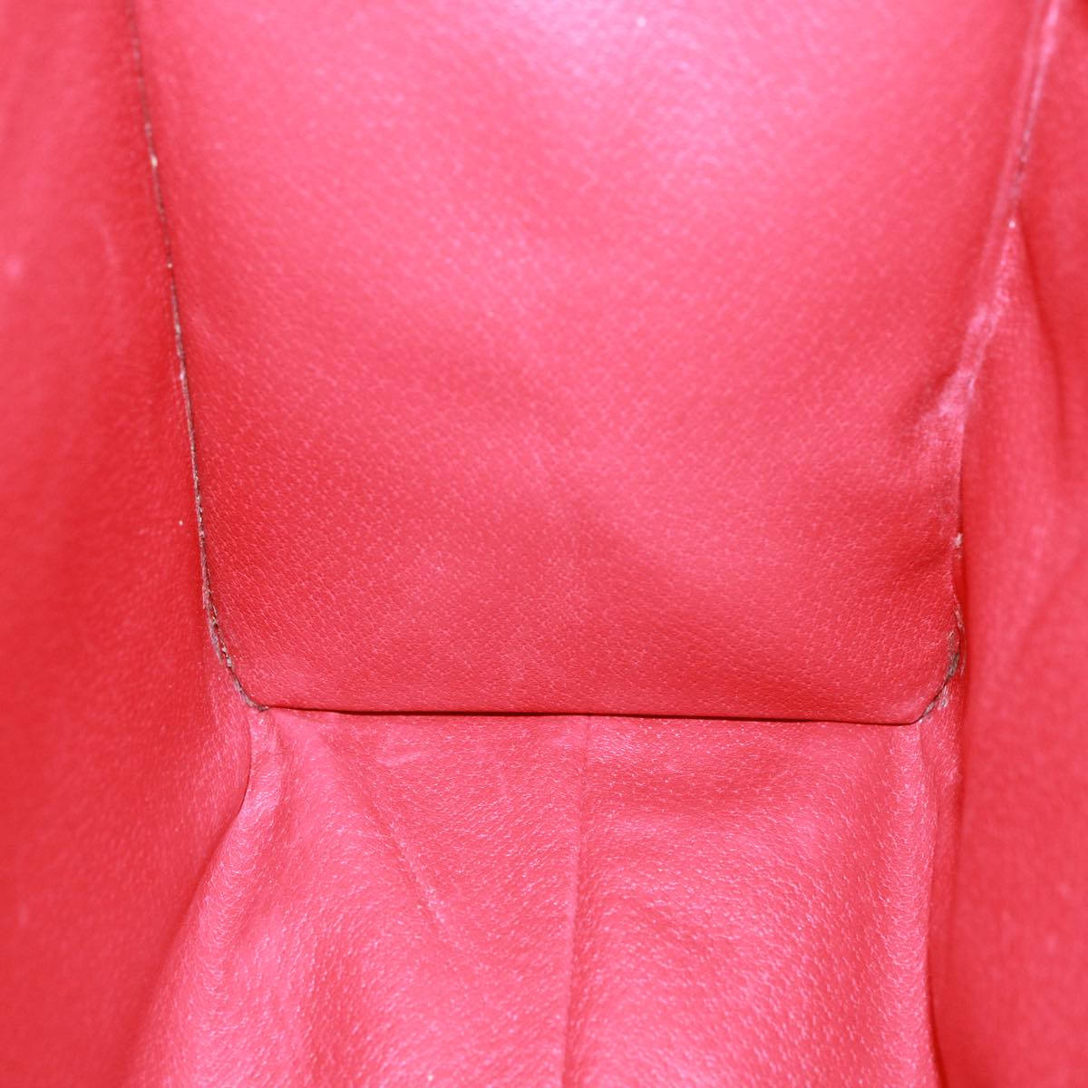 CELINE Shoulder Bag Leather Red Auth bs15049