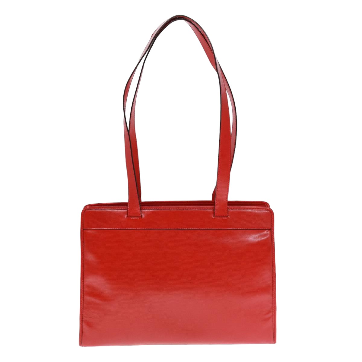 CELINE Shoulder Bag Leather Red Auth bs15049