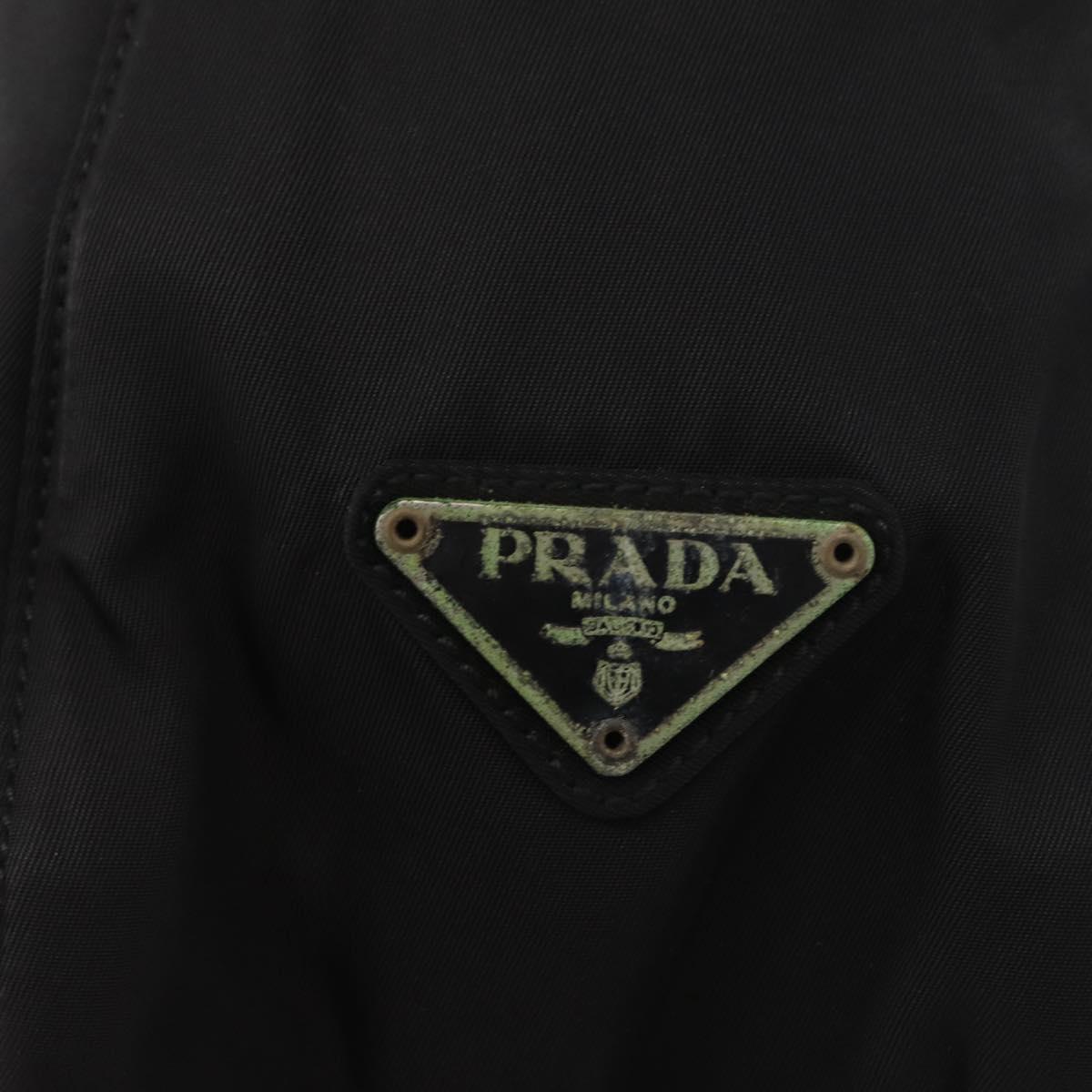 PRADA Shoulder Bag Nylon Black Auth bs15274