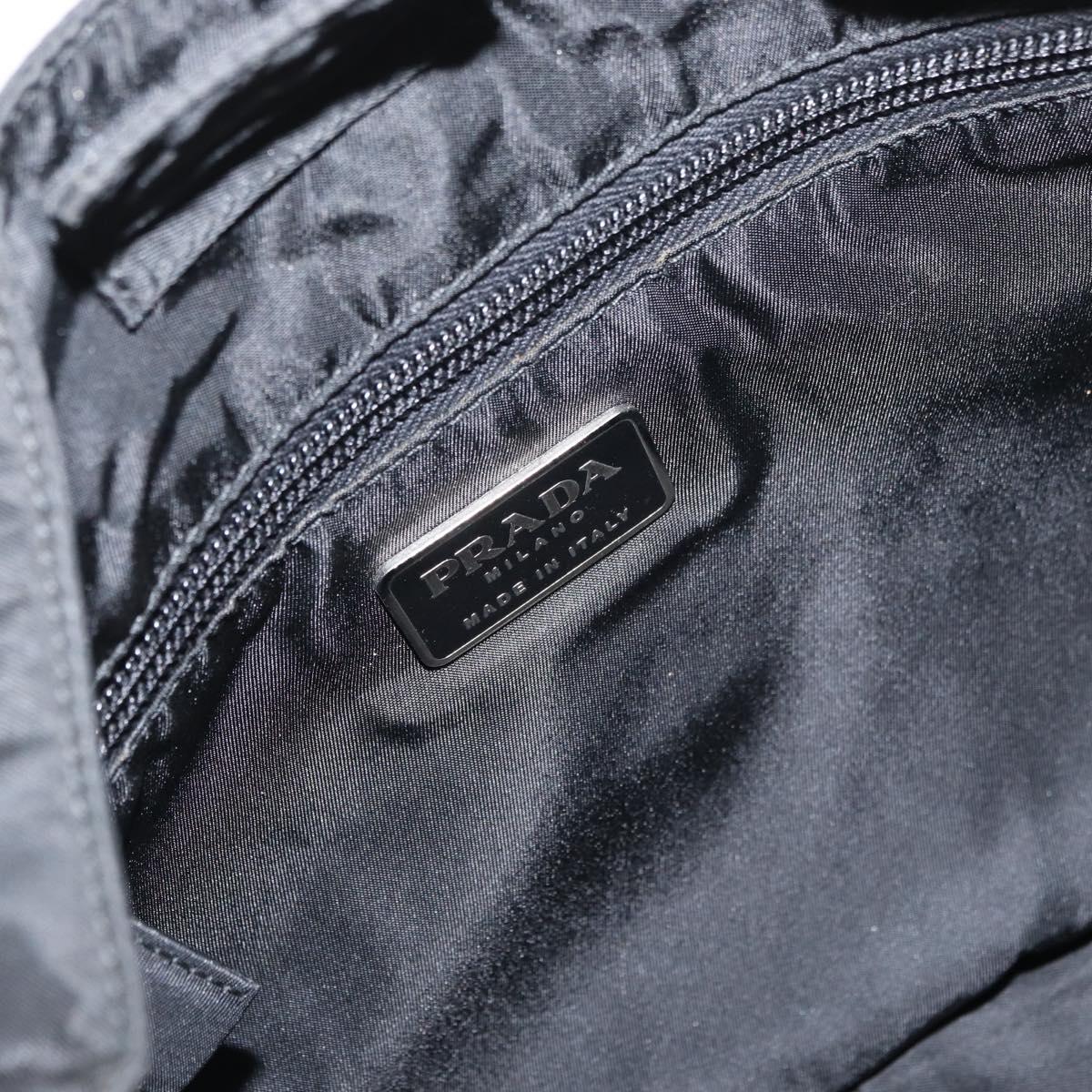 PRADA Shoulder Bag Nylon Black Auth bs15274