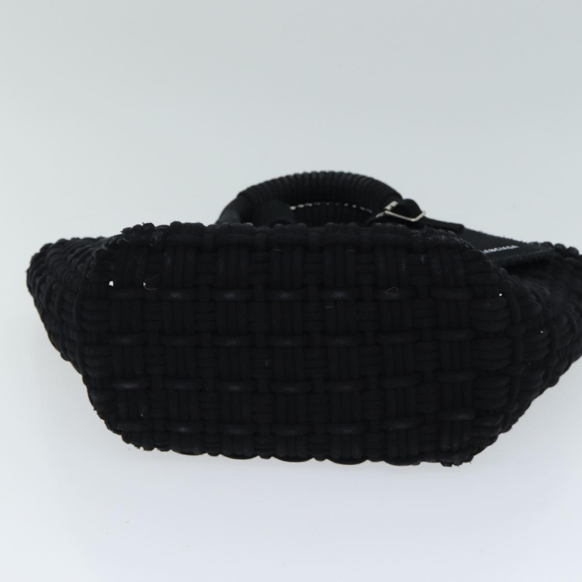 BALENCIAGA Bistro Hand Bag Canvas 2way Black 671342 Auth bs15695V