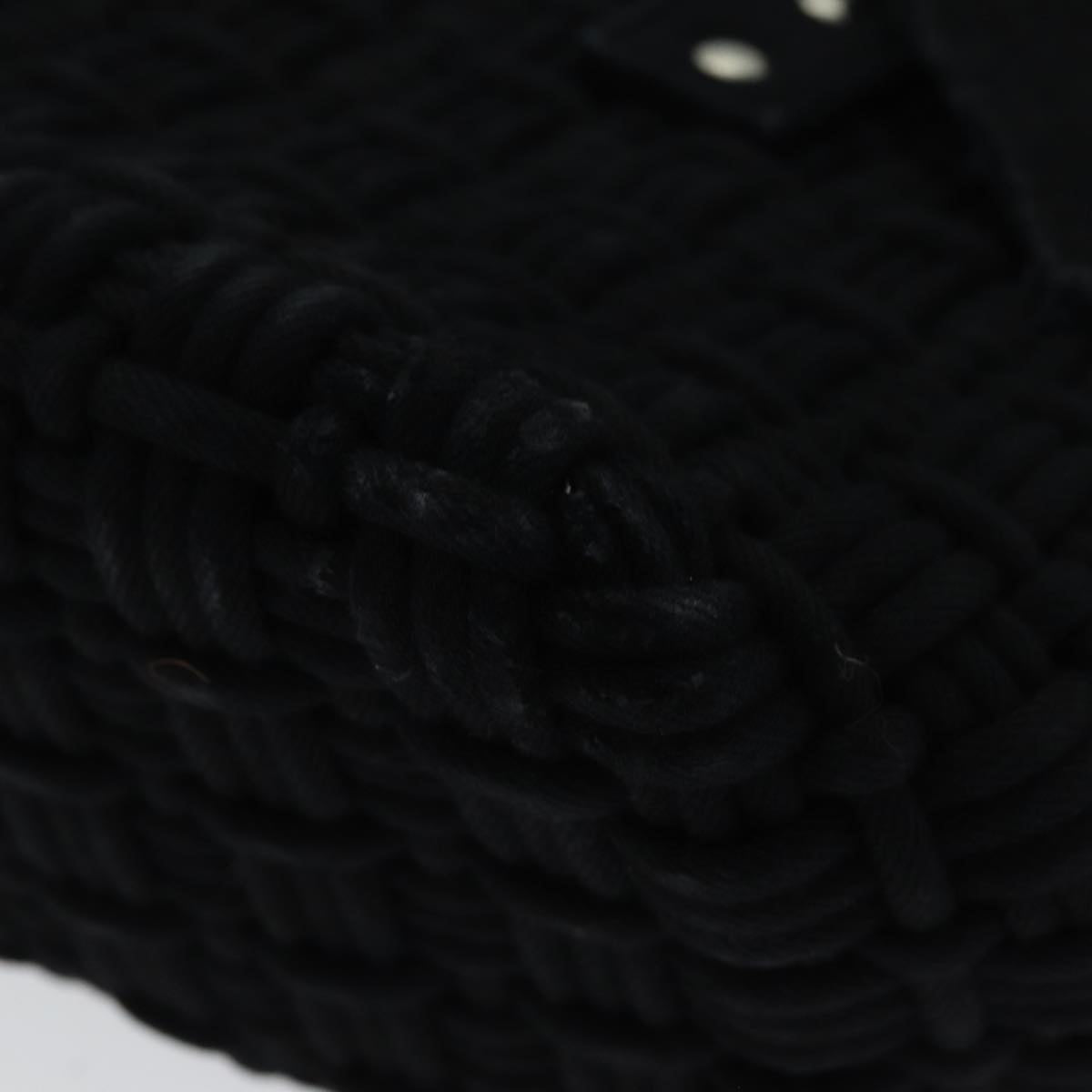 BALENCIAGA Bistro Hand Bag Canvas 2way Black 671342 Auth bs15695V