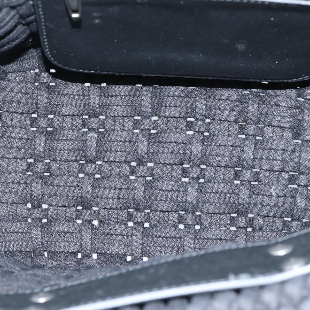 BALENCIAGA Bistro Hand Bag Canvas 2way Black 671342 Auth bs15695V