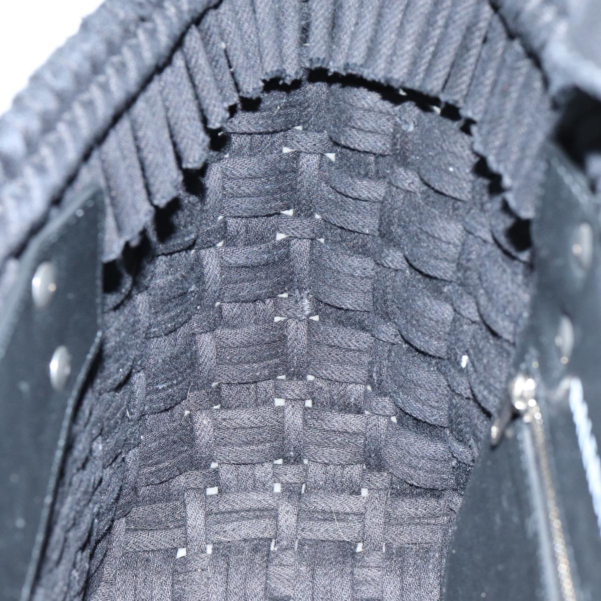 BALENCIAGA Bistro Hand Bag Canvas 2way Black 671342 Auth bs15695V