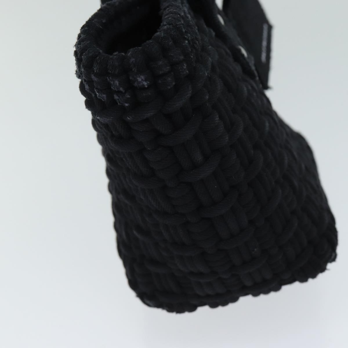 BALENCIAGA Bistro Hand Bag Canvas 2way Black 671342 Auth bs15695V