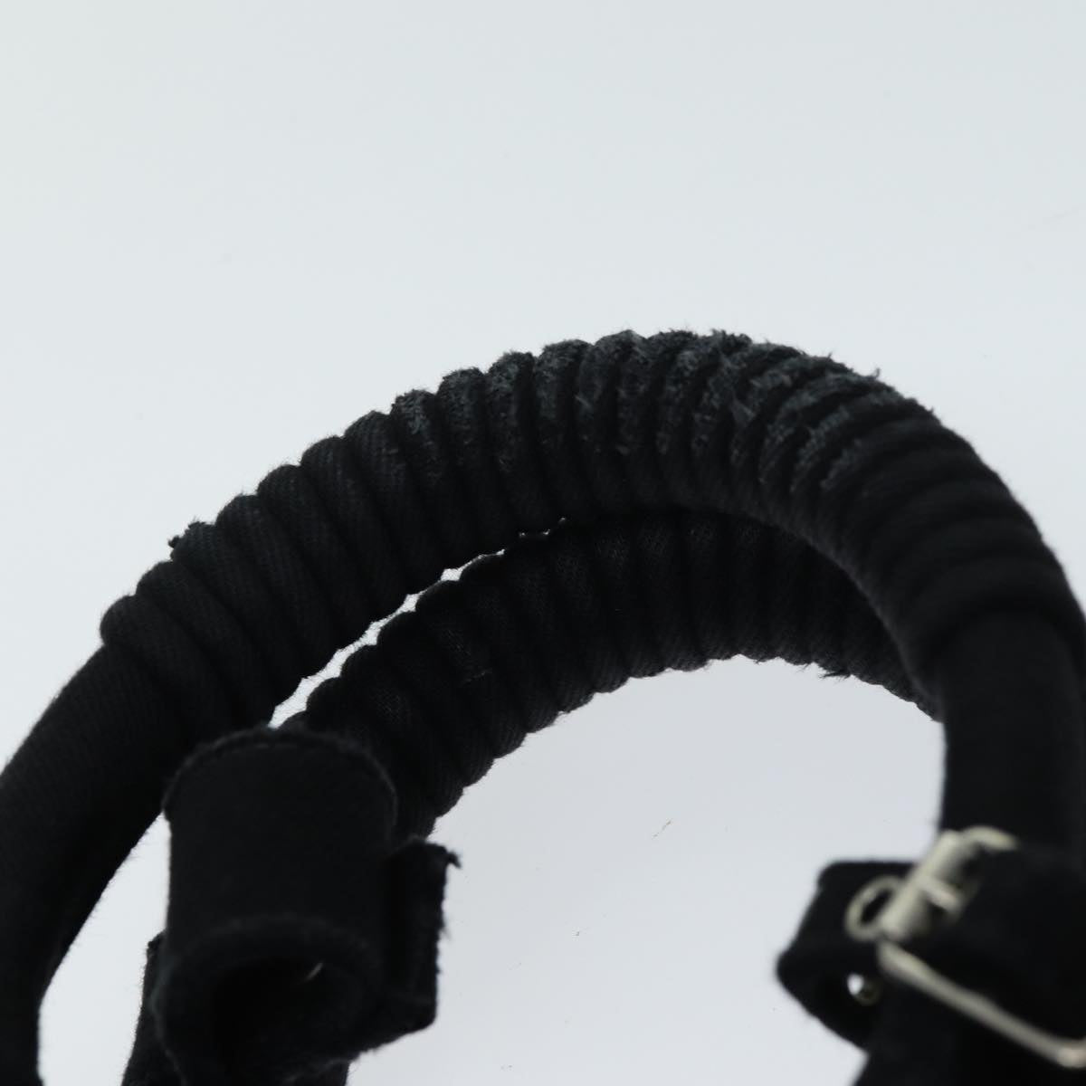 BALENCIAGA Bistro Hand Bag Canvas 2way Black 671342 Auth bs15695V