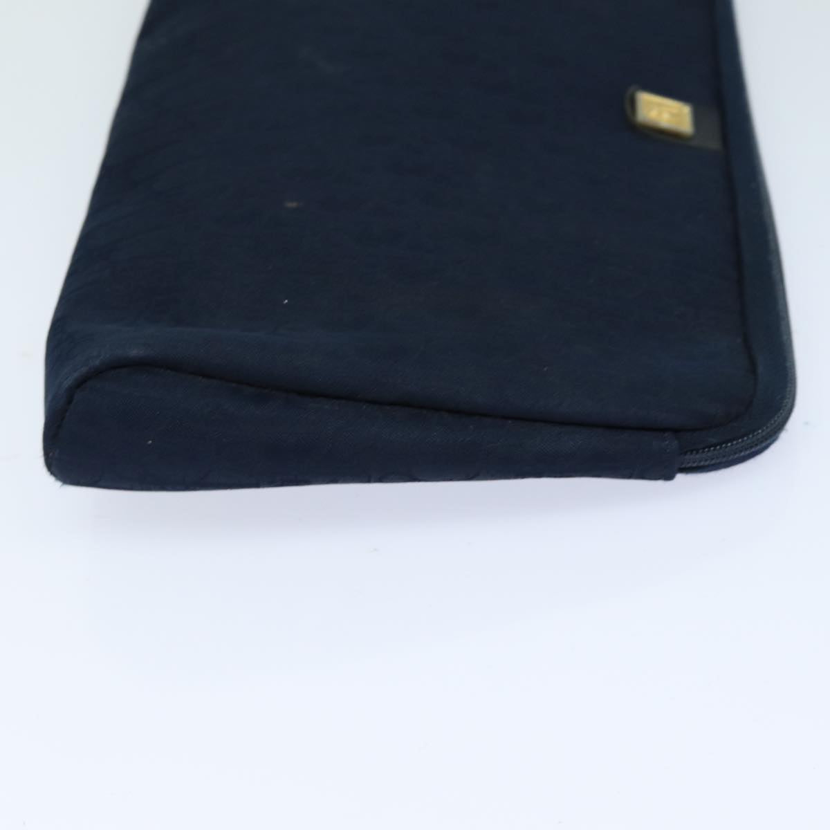 Christian Dior Trotter Canvas Pouch Navy Auth bs16192