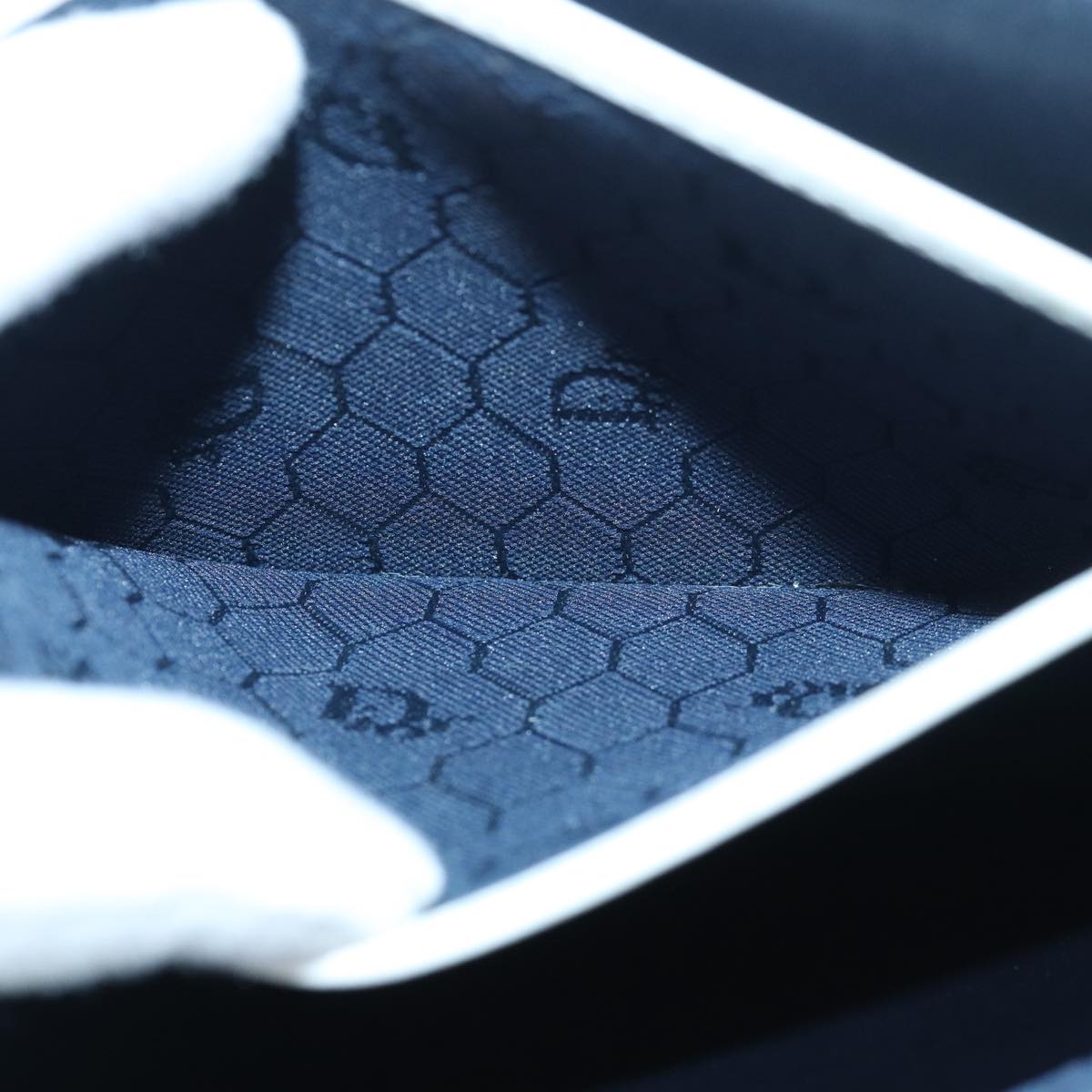 Christian Dior Shoulder Bag Leather White Auth bs16301