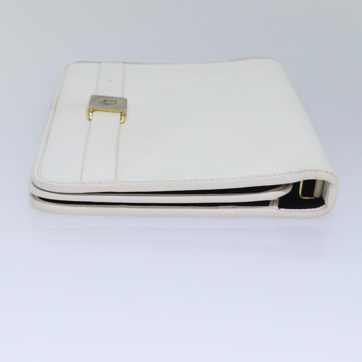 Christian Dior Shoulder Bag Leather White Auth bs16301