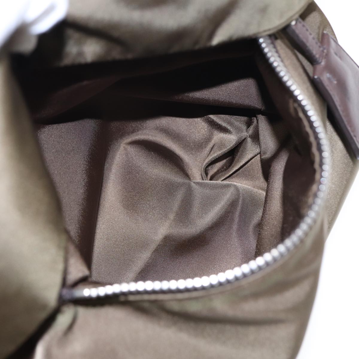 PRADA Tote Bag Nylon Khaki Auth bs16354