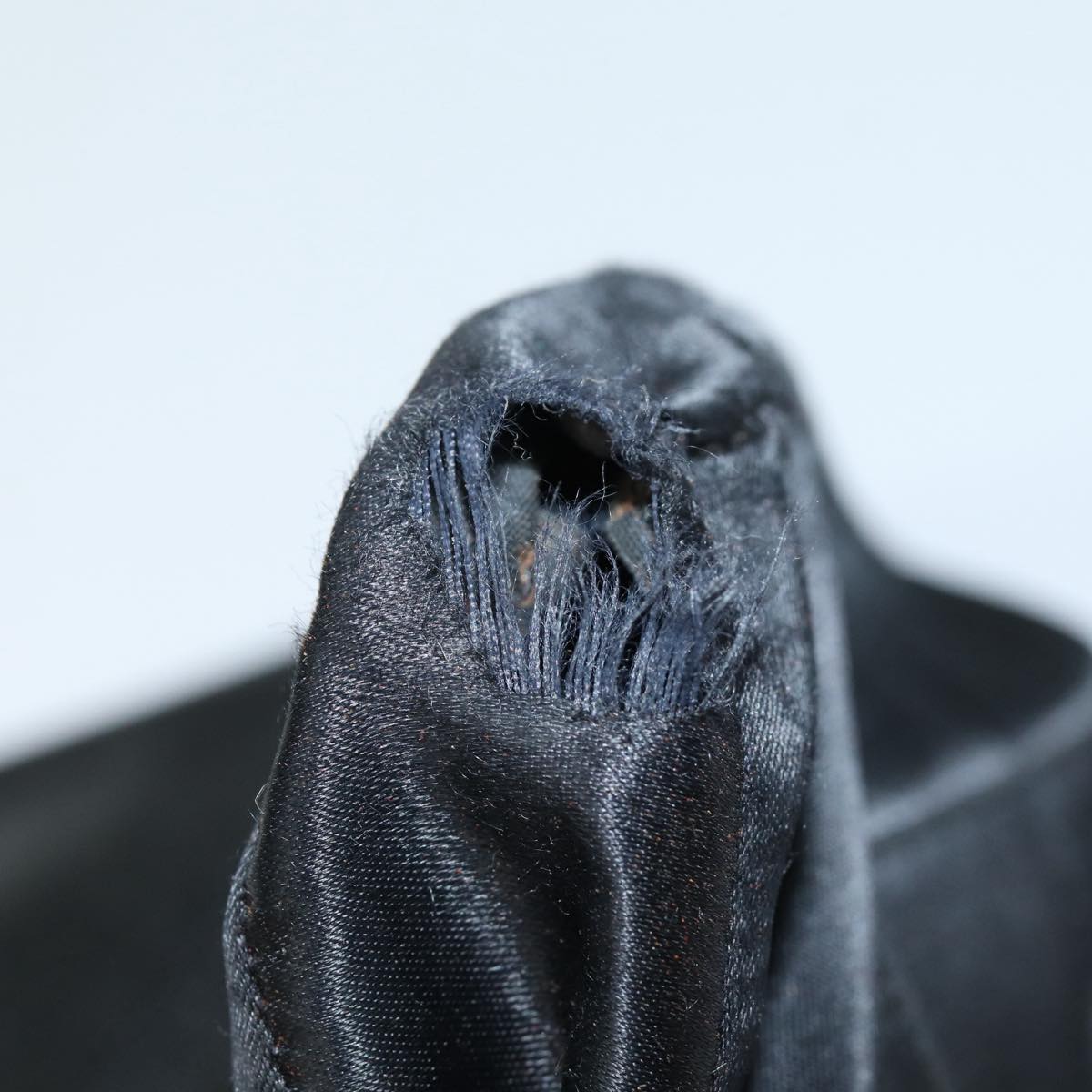 CHANEL Hand Bag Calf Skin Black CC Auth bs16380