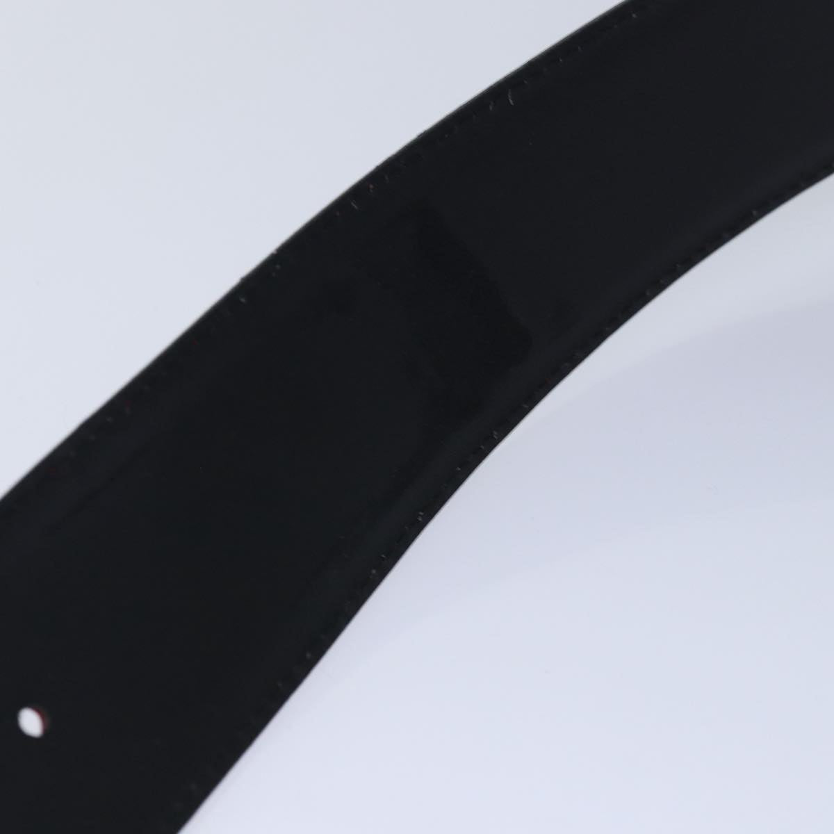 VERSACE Medusa Belt Patent leather 68cn-28.7"""""""" Red Gold Auth bs16787