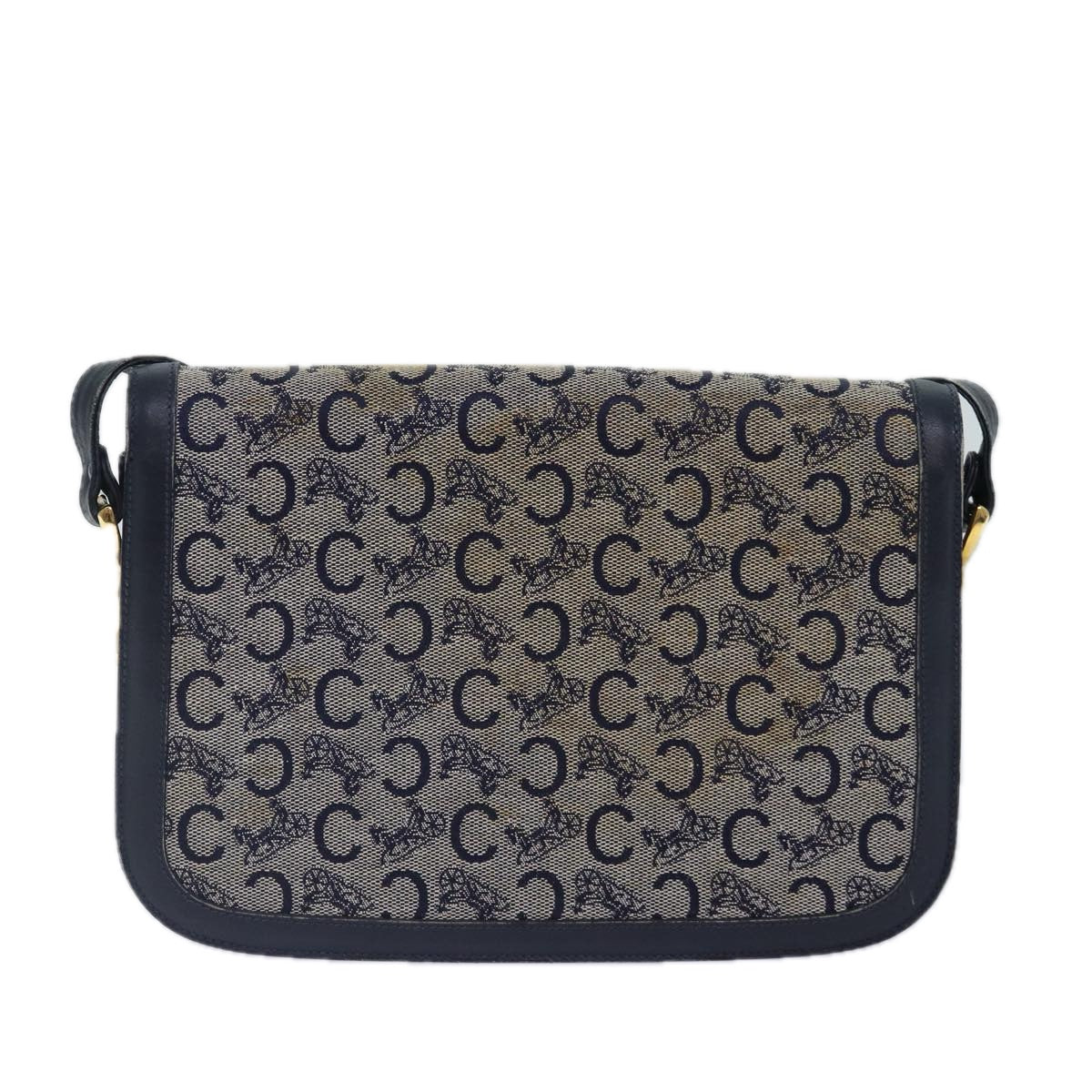 CELINE C saluki Shoulder Bag Navy Auth bs16835