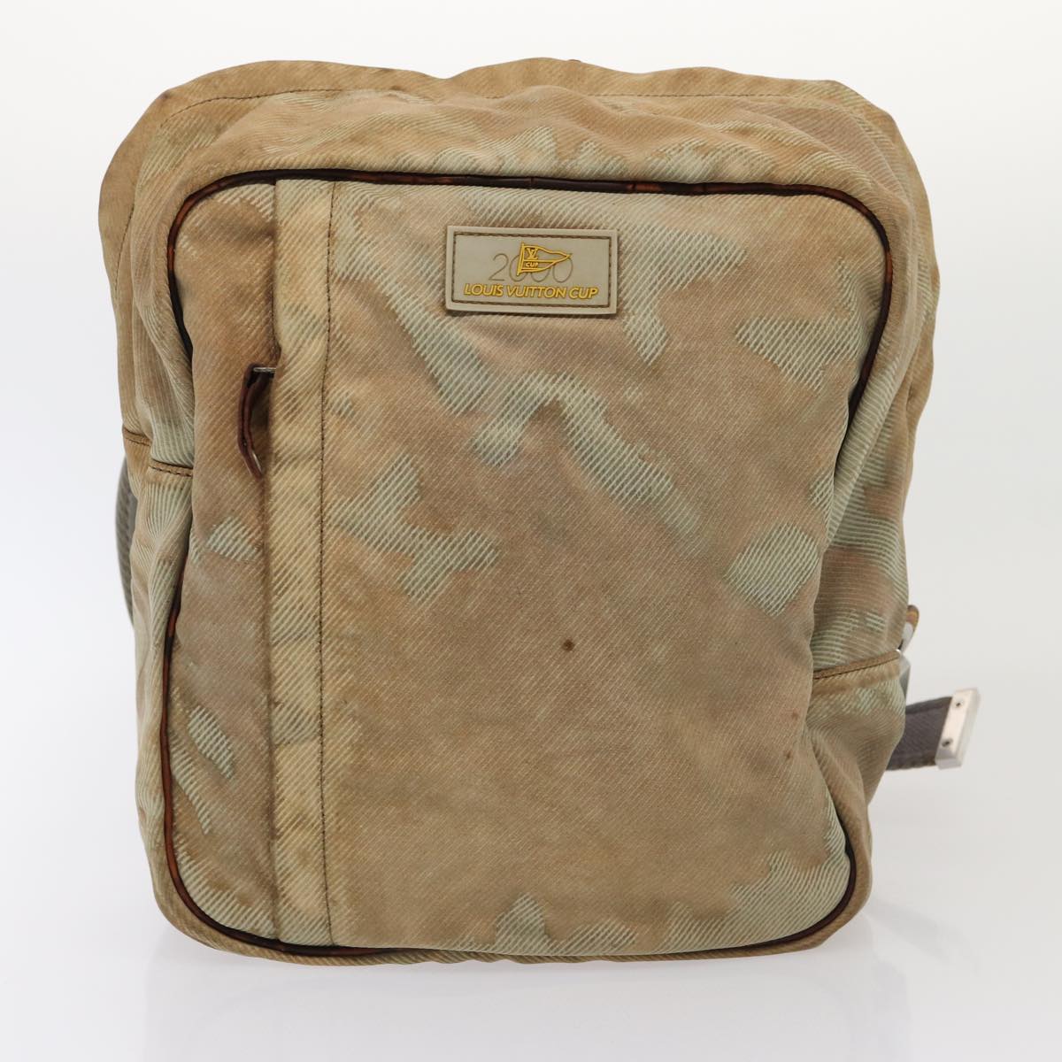 LOUIS VUITTON Taiga LV Cup Clutch Shoulder Bag 2Set Grizzly Gray LV Auth bs16969