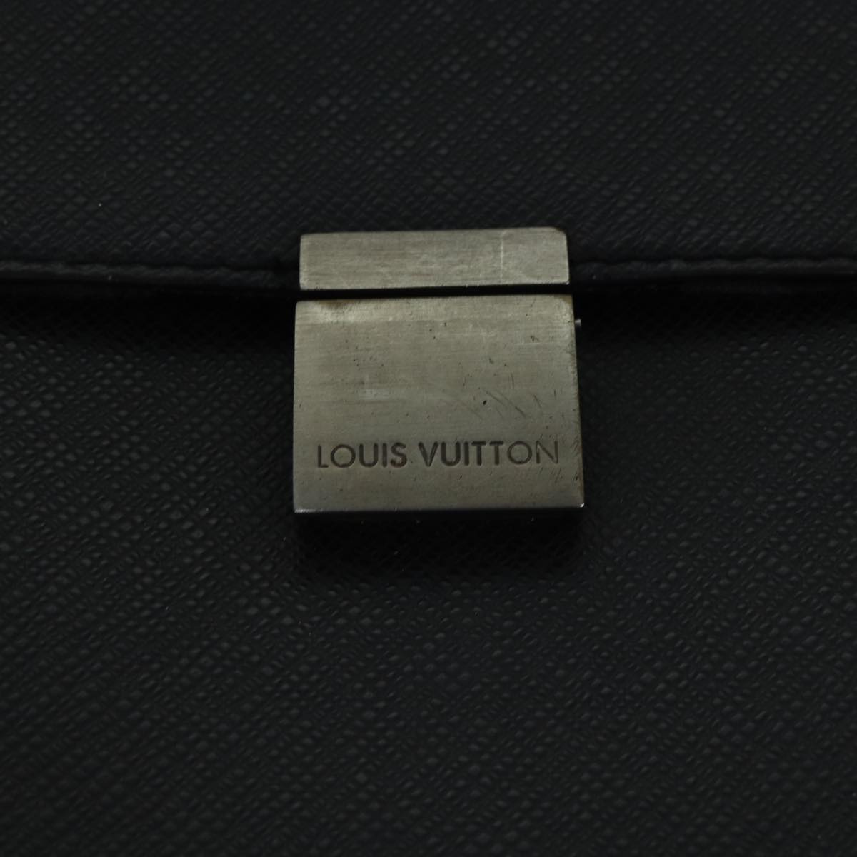 LOUIS VUITTON Taiga Serviette Kazan Business Bag Ardoise M30802 LV Auth bs17033