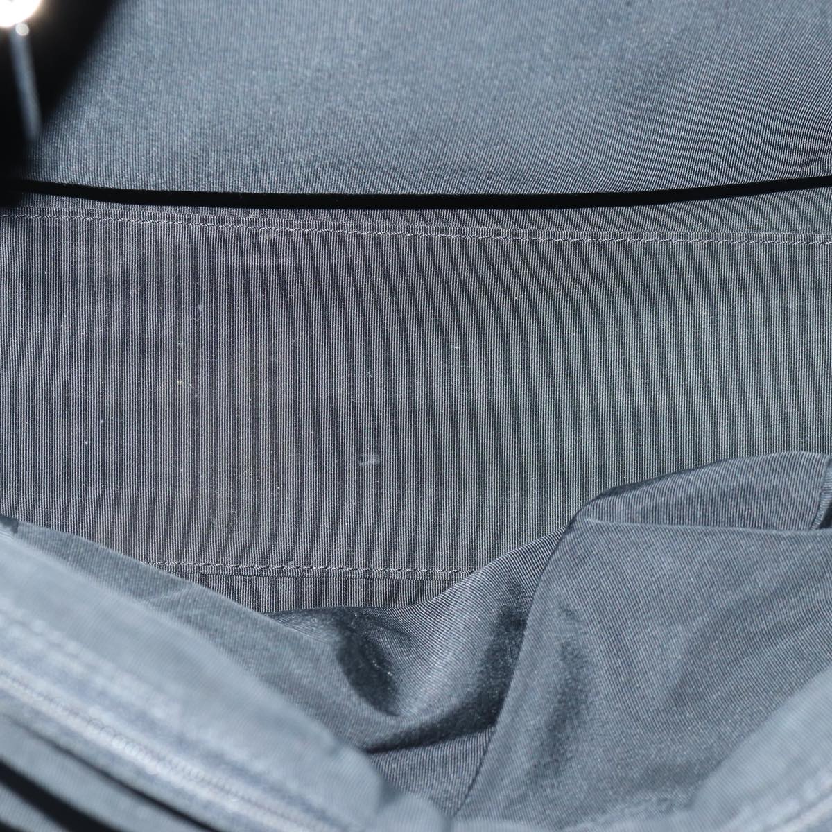 CHANEL Matelasse Hand Bag Calf Skin Black Silver CC Auth bs17167