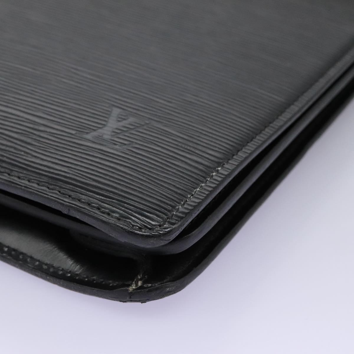 LOUIS VUITTON Epi Serviette Conseiller Briefcase Black M54422 LV Auth bs17184