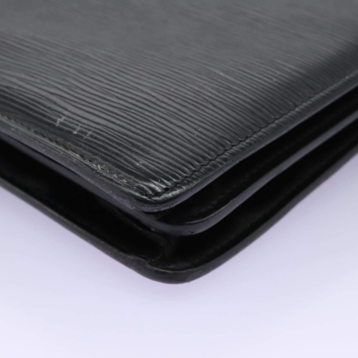 LOUIS VUITTON Epi Serviette Conseiller Briefcase Black M54422 LV Auth bs17184