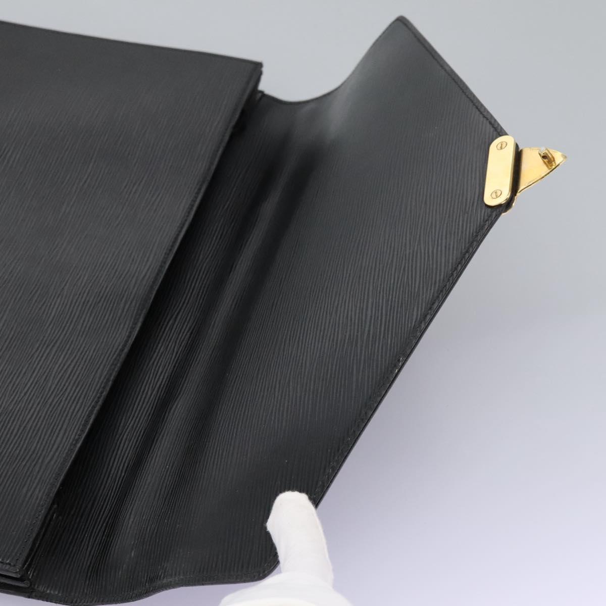 LOUIS VUITTON Epi Serviette Conseiller Briefcase Black M54422 LV Auth bs17184