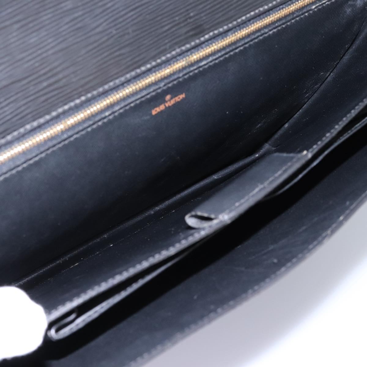 LOUIS VUITTON Epi Serviette Conseiller Briefcase Black M54422 LV Auth bs17184