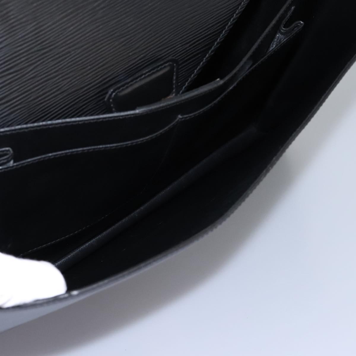 LOUIS VUITTON Epi Serviette Conseiller Briefcase Black M54422 LV Auth bs17184