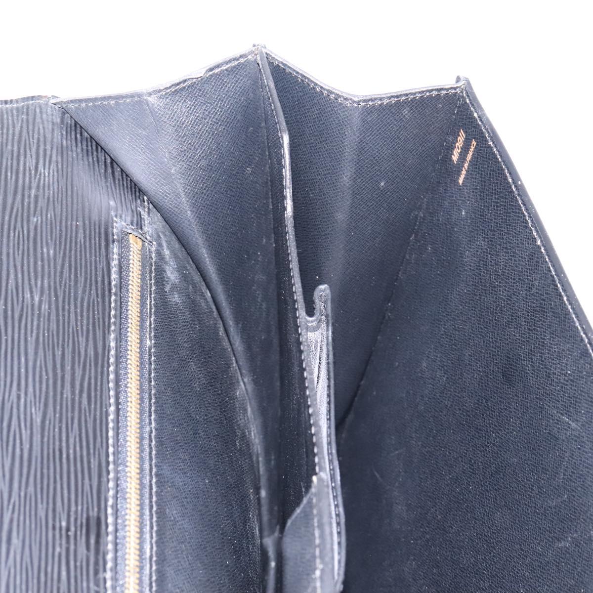 LOUIS VUITTON Epi Serviette Conseiller Briefcase Black M54422 LV Auth bs17184