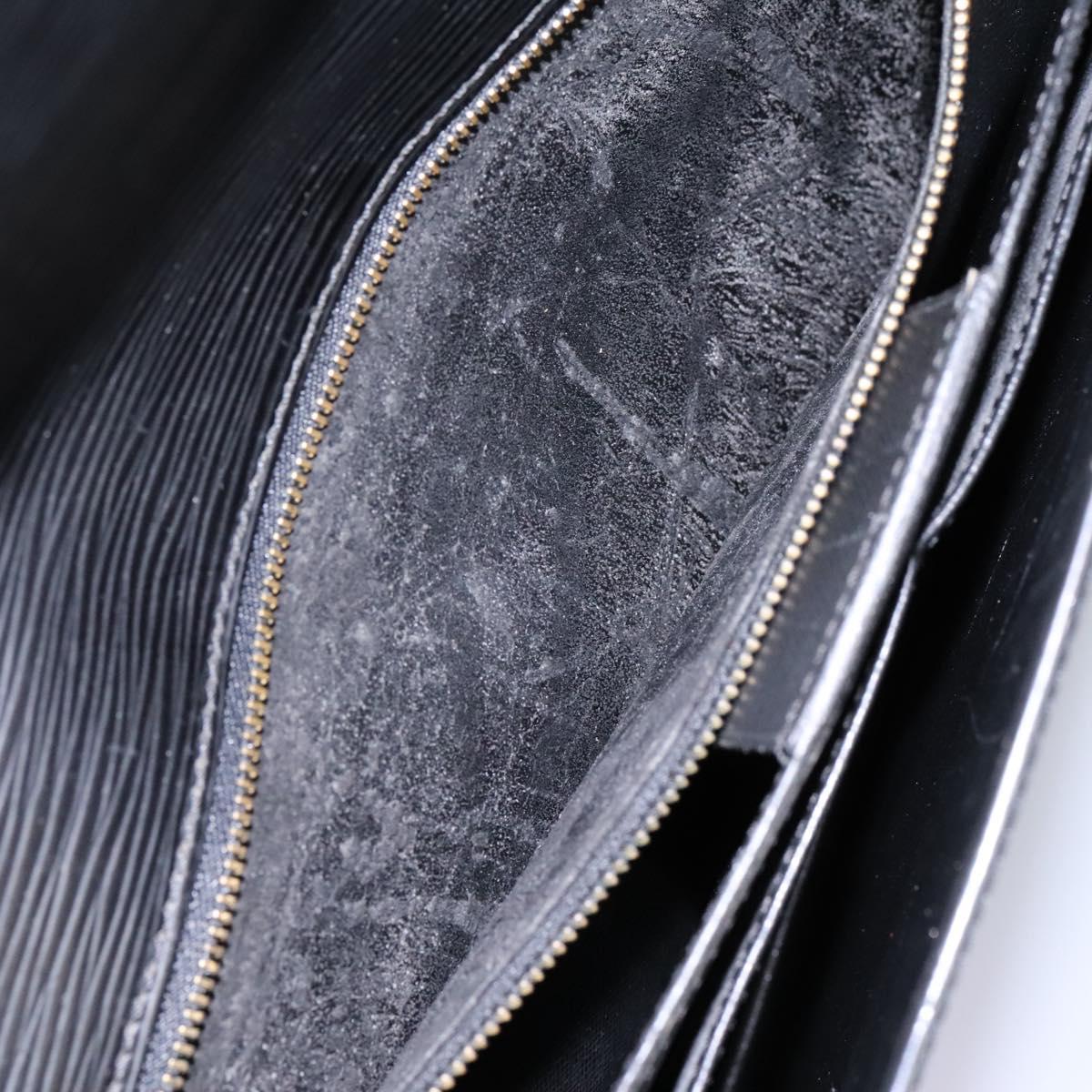 LOUIS VUITTON Epi Serviette Conseiller Briefcase Black M54422 LV Auth bs17184