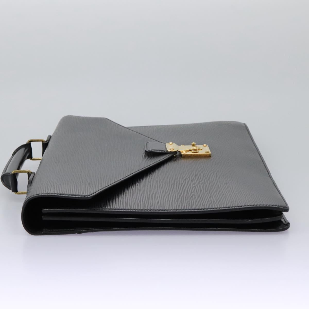 LOUIS VUITTON Epi Serviette Conseiller Briefcase Black M54422 LV Auth bs17184