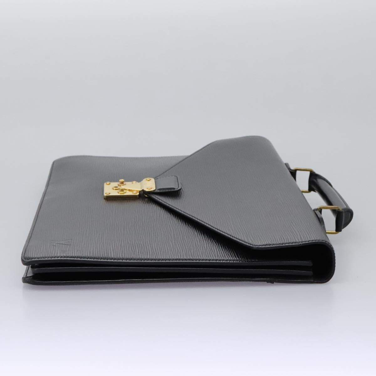 LOUIS VUITTON Epi Serviette Conseiller Briefcase Black M54422 LV Auth bs17184