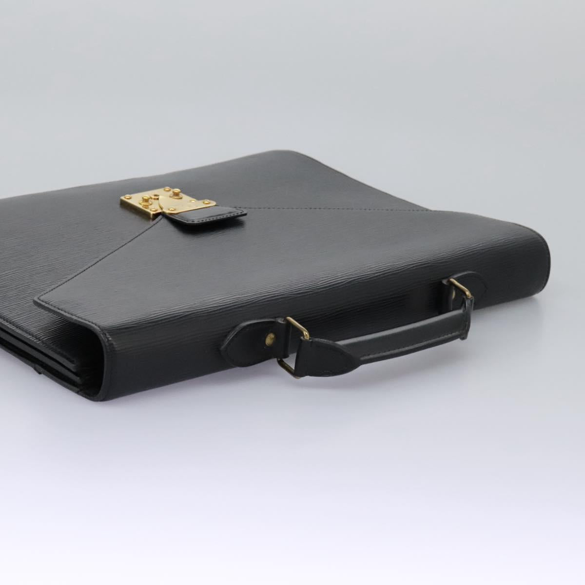 LOUIS VUITTON Epi Serviette Conseiller Briefcase Black M54422 LV Auth bs17184