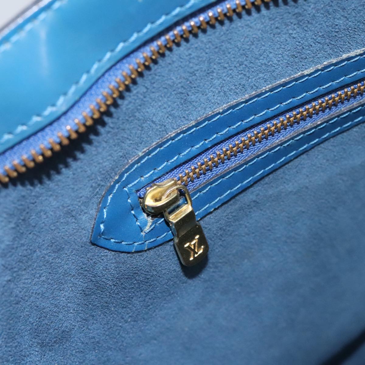 LOUIS VUITTON Epi Saint Jacques Shopping Shoulder Bag Blue M52275 Auth bs17203