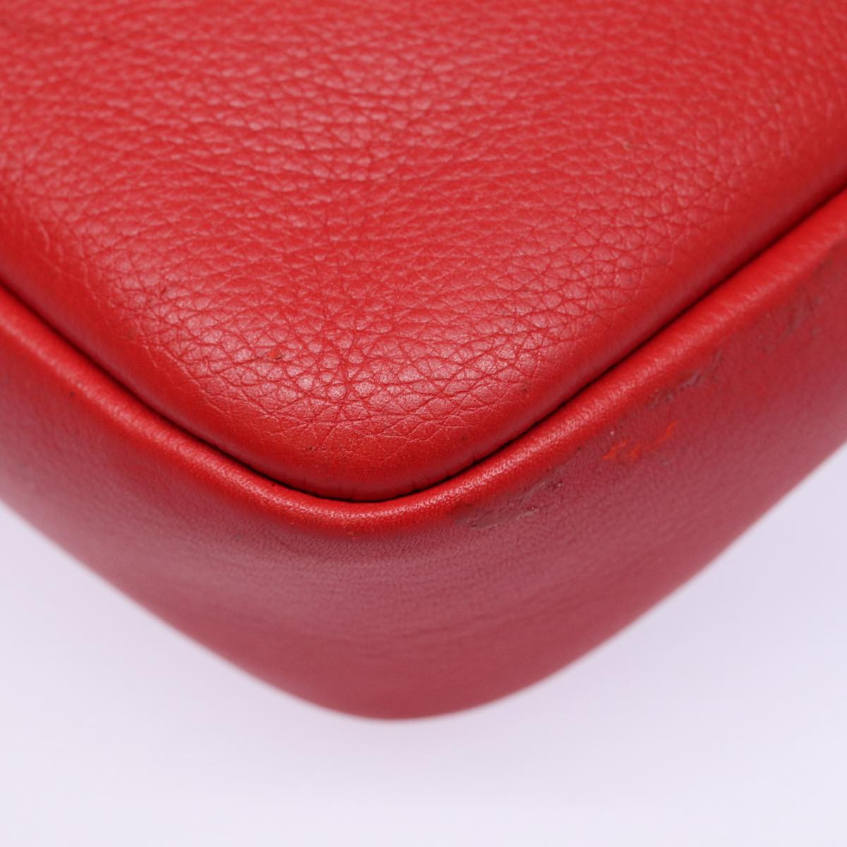 LOUIS VUITTON Parnasea Esan Ciel Shoulder Bag Leather Red M94448 LV Auth bs17244