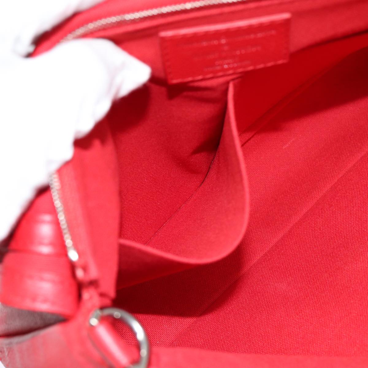 LOUIS VUITTON Parnasea Esan Ciel Shoulder Bag Leather Red M94448 LV Auth bs17244