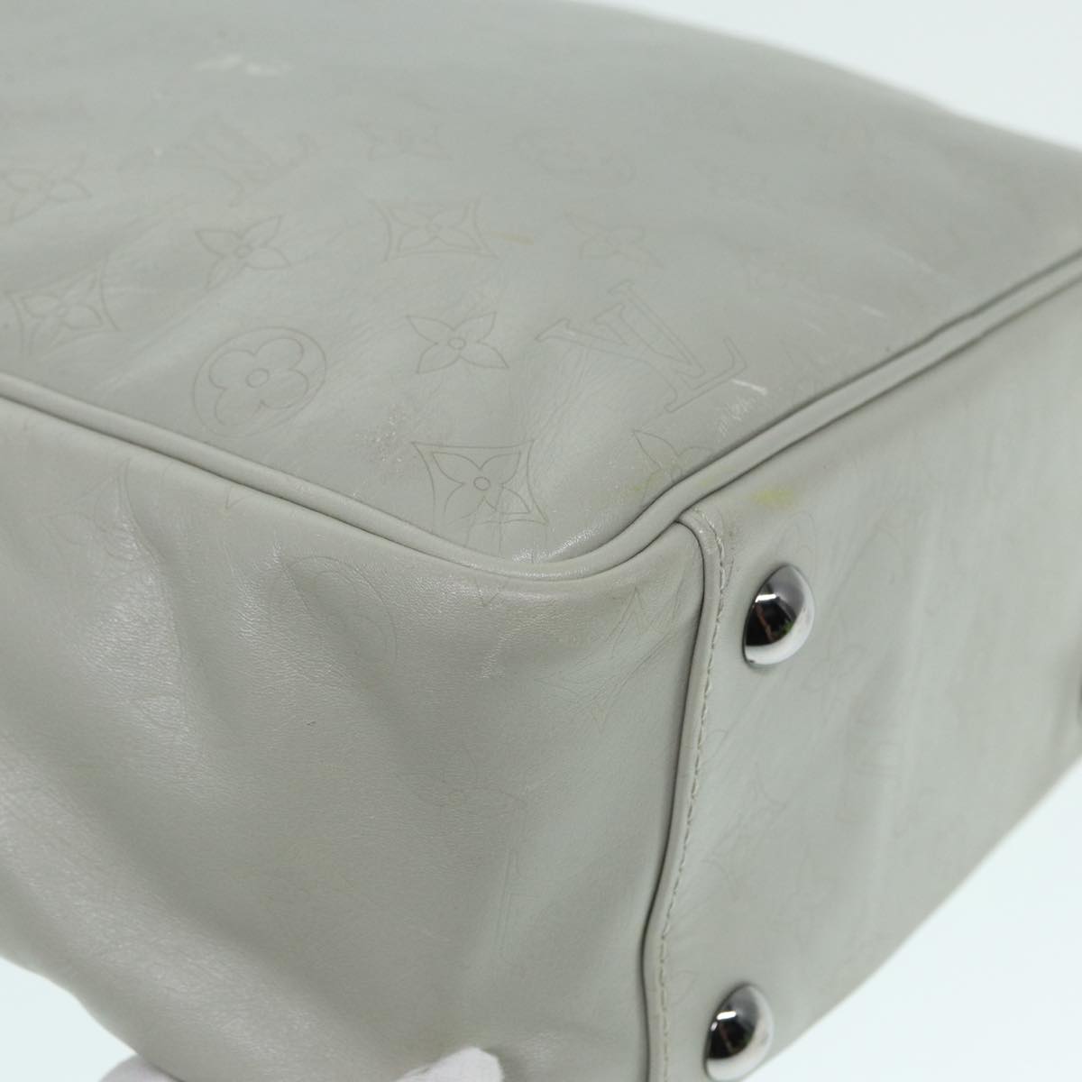 LOUIS VUITTON Monogram Difference Clarkson Bag White M92358 LV Auth bs17544