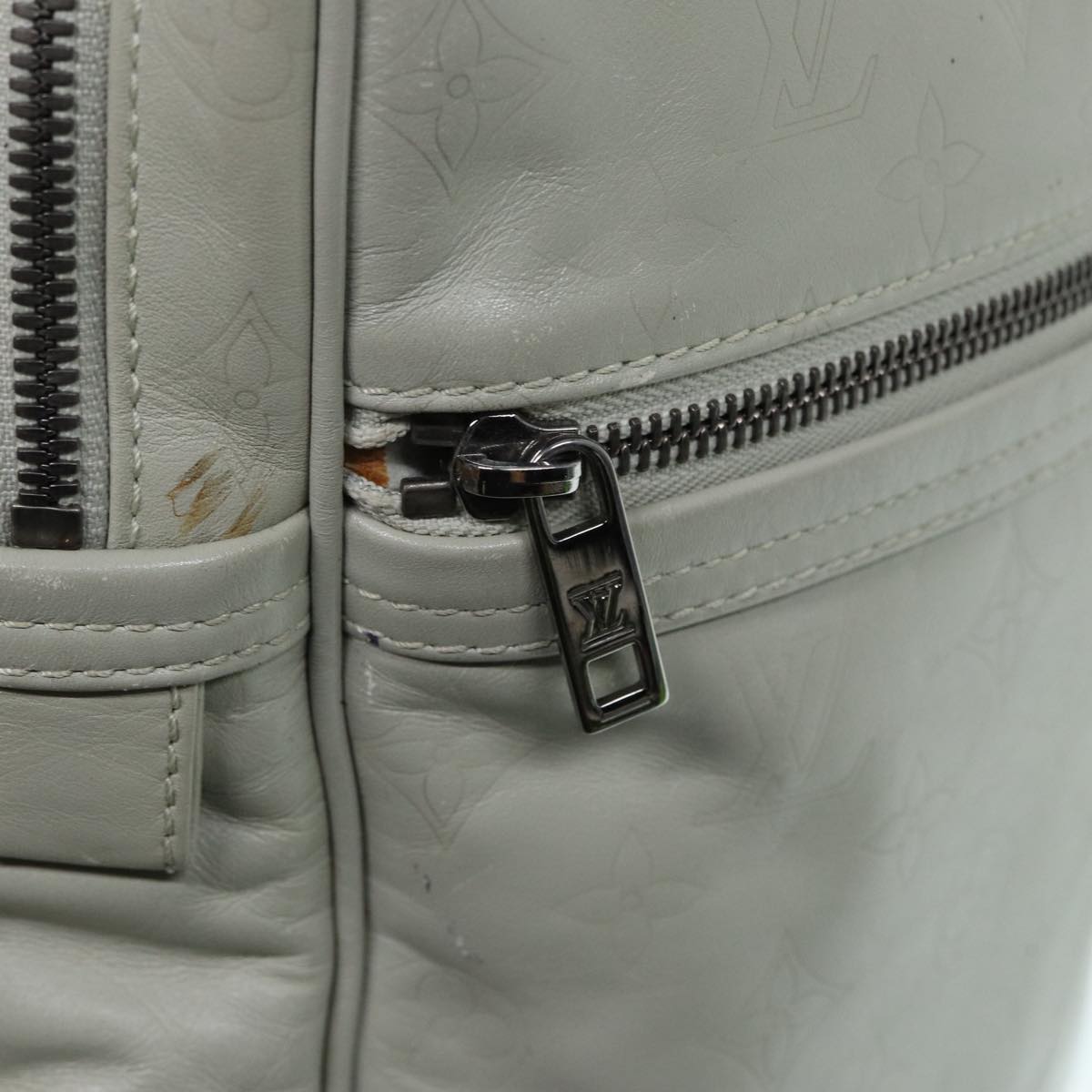 LOUIS VUITTON Monogram Difference Clarkson Bag White M92358 LV Auth bs17544