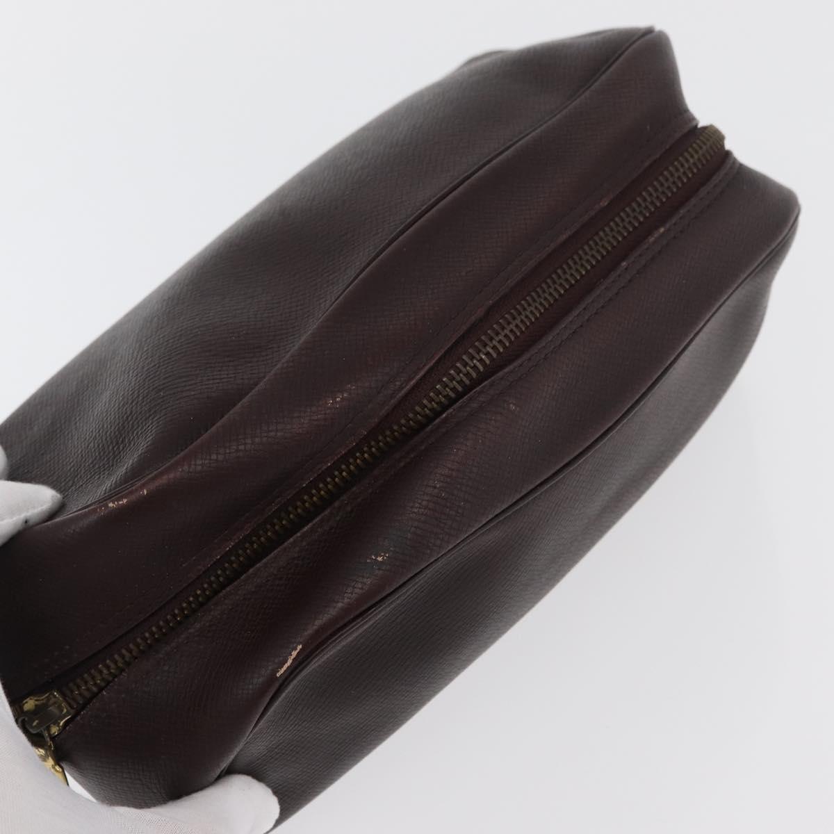 LOUIS VUITTON Taiga Clutch Bag 3Set Acajou Grizzly Epithea LV Auth bs17614