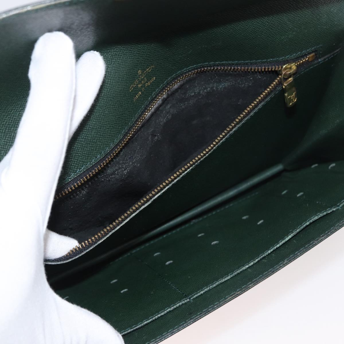 LOUIS VUITTON Taiga Clutch Bag 3Set Acajou Grizzly Epithea LV Auth bs17614